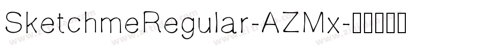 SketchmeRegular-AZMx字体转换