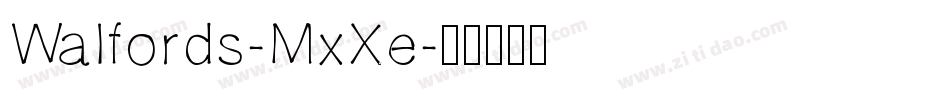 Walfords-MxXe字体转换