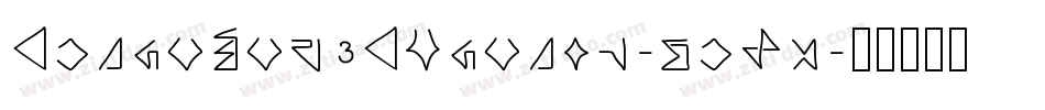 DeltaRay3DItalic-weMx字体转换