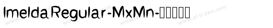 ImeldaRegular-MxMn字体转换