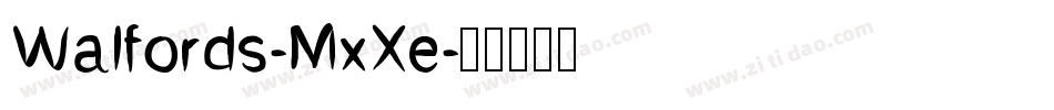 Walfords-MxXe字体转换
