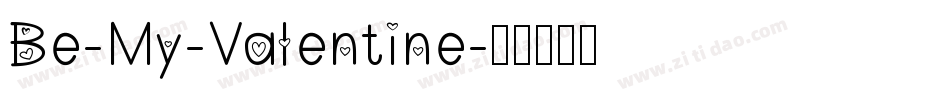 Be-My-Valentine字体转换