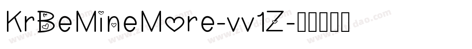 KrBeMineMore-vv1Z字体转换