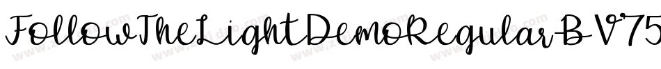 FollowTheLightDemoRegular-BV75字体转换