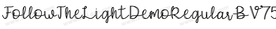 FollowTheLightDemoRegular-BV75字体转换