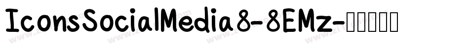IconsSocialMedia8-8EMz字体转换