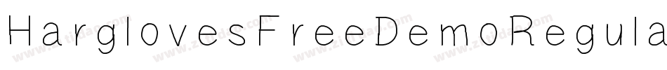 HarglovesFreeDemoRegular-YzMa4字体转换