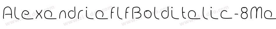 AlexandriaflfBolditalic-8MaB字体转换
