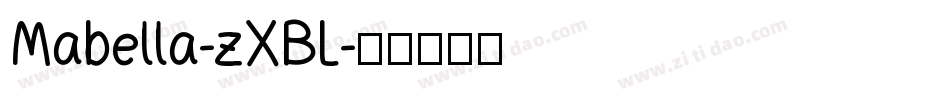 Mabella-zXBL字体转换