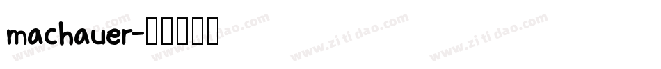machauer字体转换