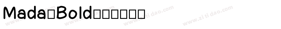 Mada-Bold字体转换