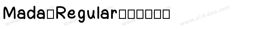 Mada-Regular字体转换
