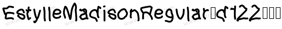 EstylleMadisonRegular-d1ZZ字体转换