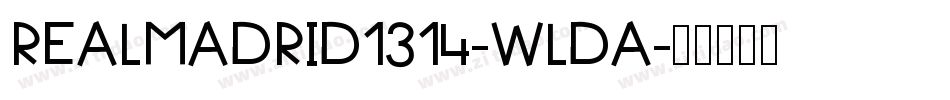 RealMadrid1314-WLdA字体转换