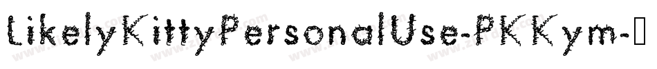 LikelyKittyPersonalUse-PKKym字体转换