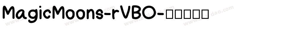 MagicMoons-rVBO字体转换