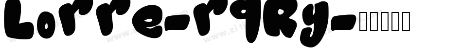 Lorre-rqRy字体转换