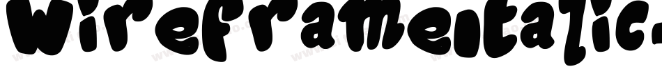 WireframeItalic-K70Ry字体转换