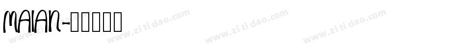 MAIAN字体转换