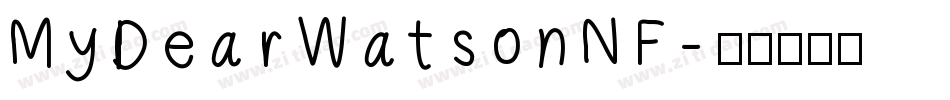 MyDearWatsonNF字体转换