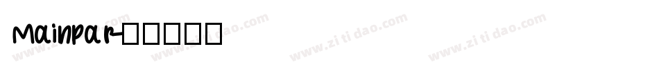 Mainpar字体转换