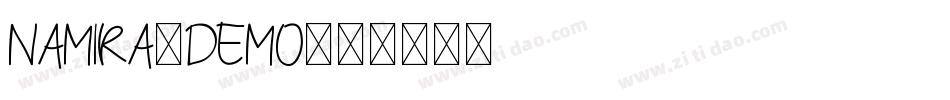 Namira_DEMO字体转换