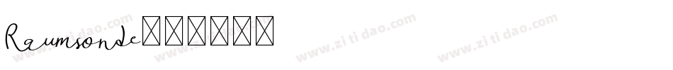 Raumsonde字体转换