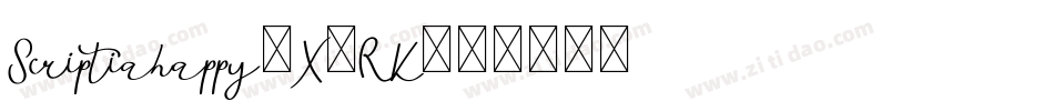 Scriptiahappy-X2RK字体转换