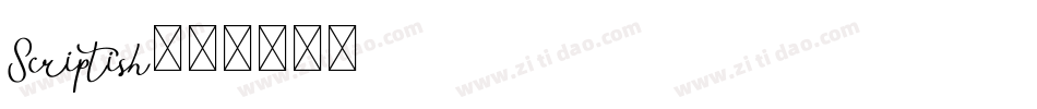 Scriptish字体转换