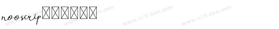 nooscrip字体转换