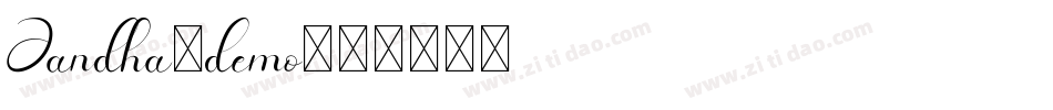 Jandha_demo字体转换