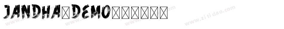 Jandha_demo字体转换