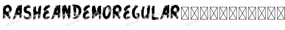 RasheanDemoRegular-2生成器字体转换