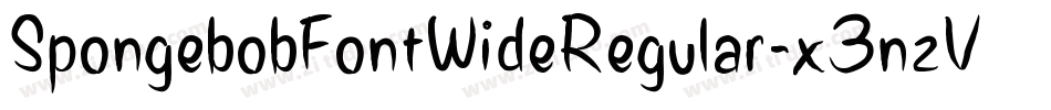 SpongebobFontWideRegular-x3nzV字体转换