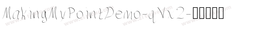 MakingMyPointDemo-qVx2字体转换