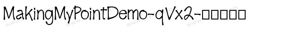 MakingMyPointDemo-qVx2字体转换
