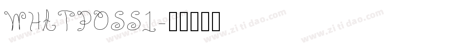 WHATPOSS1字体转换