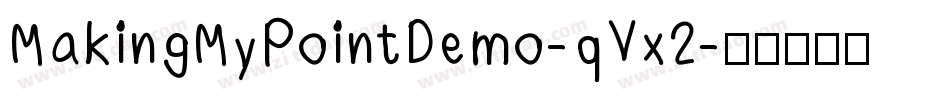 MakingMyPointDemo-qVx2字体转换