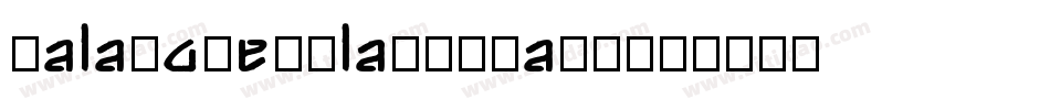MalaboRegular-0WajR字体转换