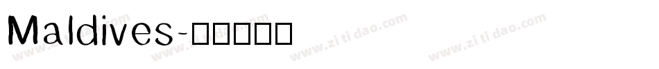 Maldives字体转换