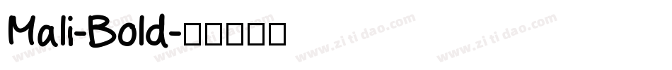 Mali-Bold字体转换