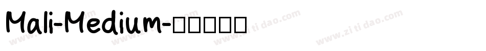 Mali-Medium字体转换