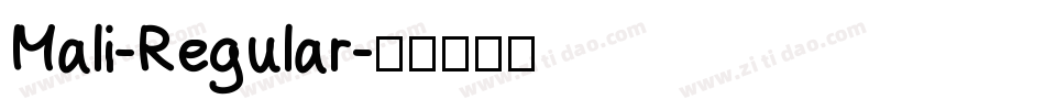 Mali-Regular字体转换