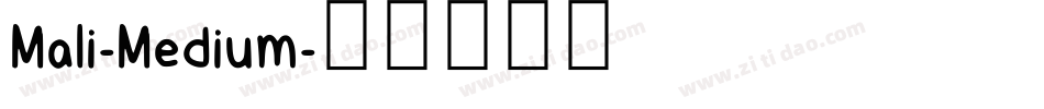 Mali-Medium字体转换