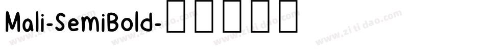 Mali-SemiBold字体转换