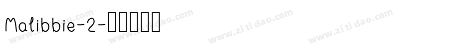 Malibbie-2字体转换