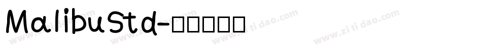 MalibuStd字体转换