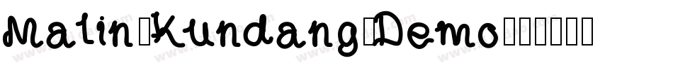 Malin-Kundang-Demo字体转换