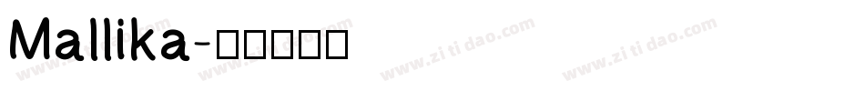 Mallika字体转换