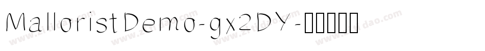 MalloristDemo-gx2DY字体转换